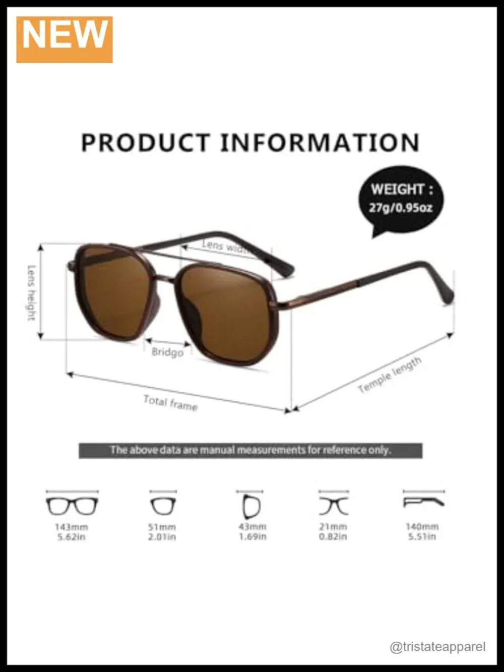 Polarized Aviator Sunglasses Women Retro Square Metal Frame UV400 Driving Beach